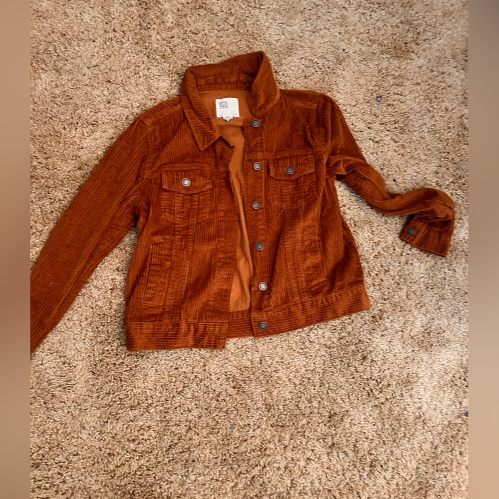 Caramel colored jean jacket NEVER WORN